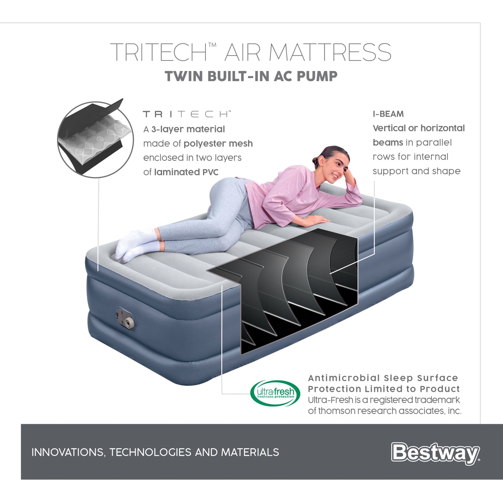 Ds Bestway Tritech Airbed Pr10128 Swimming Pools Air Beds Nz Depot 6 - Nz Depot