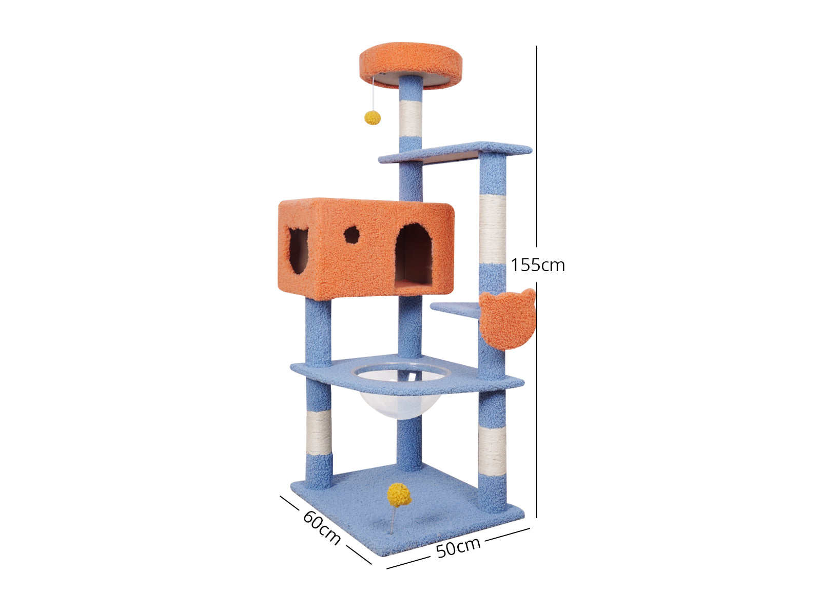 Ds Cat Tree Blue 155Cm Pr65663 Cat Tree Nz Depot 3 - Nz Depot