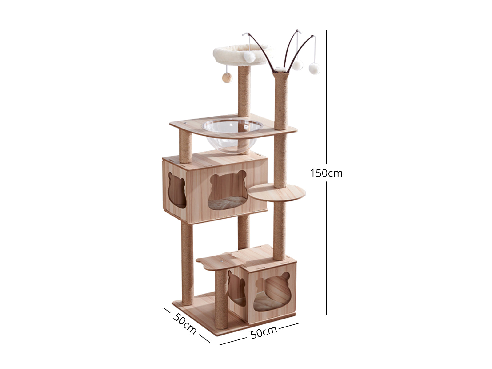 Ds Cat Tree Wooden 150Cm Pr65666 Cat Tree Nz Depot 3 - Nz Depot