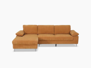 Ds Kaveah Corduroy Sectional Sofa Yellow Pr65638 Sofas Sectionals Sofa Beds Nz Depot - Nz Depot