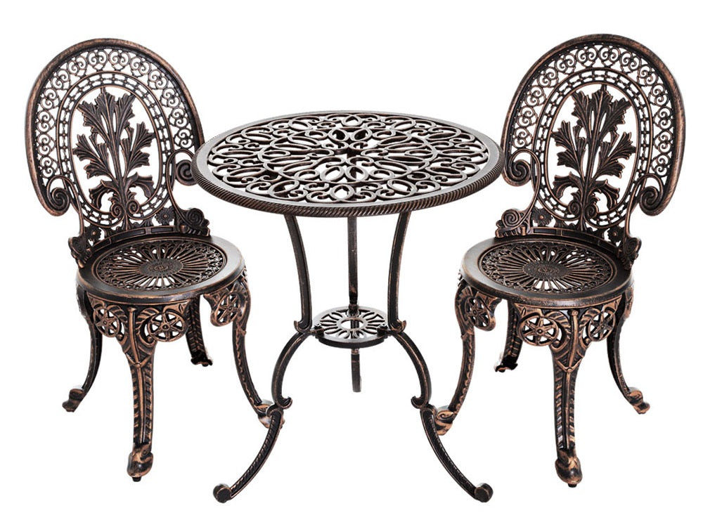 Krona Bistro Set Cast Alum. Bronze