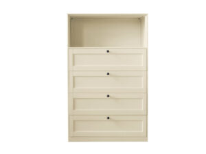 Ds Lonna Steel 4 Drawer Tallboy With 1 Shelf Yellow Pr65425 Tallboys Nz Depot - Nz Depot