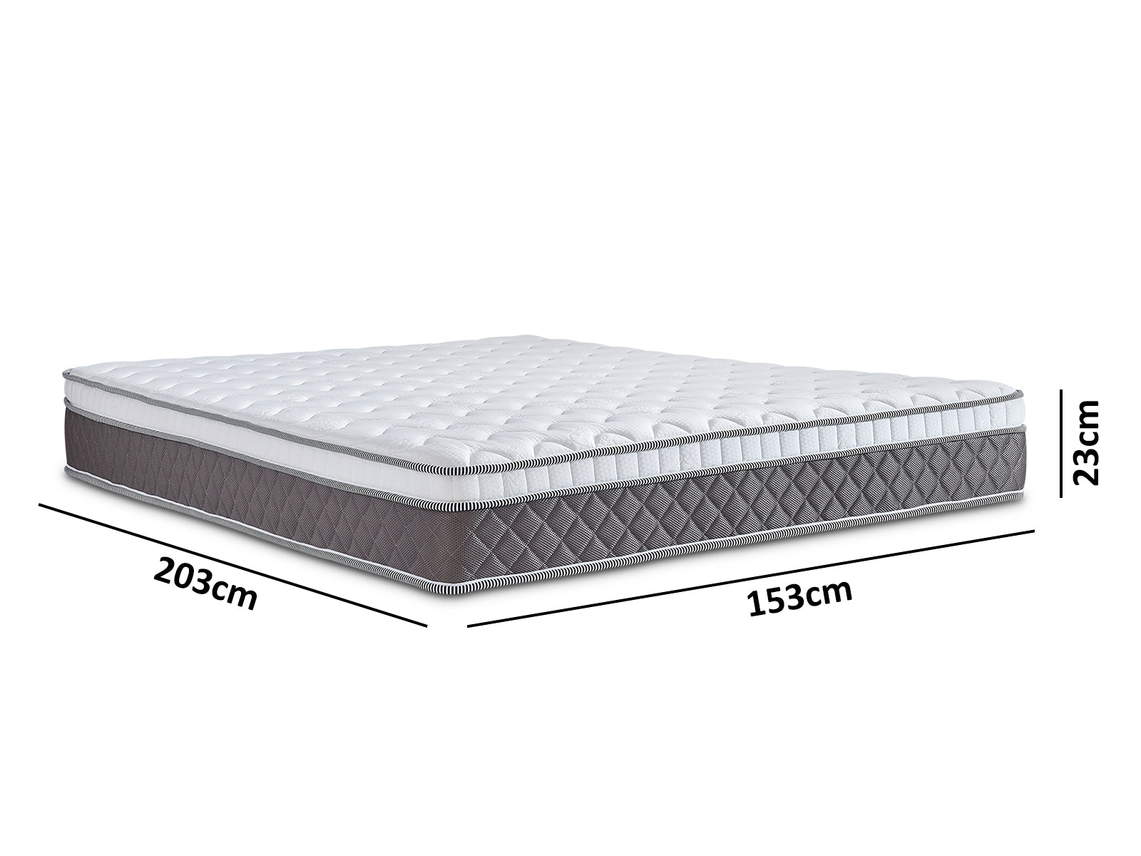 Ds Novo Fabric Bed Queen With Queen Mattress Mem23 Combo Pr65451 Mattresses Nz Depot 4 - Nz Depot