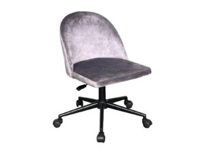 Dallin Office Chair Velvet Grey Pr9537 Office Chairs Nz Depot - Nz Depot