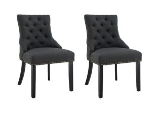 Dining Chair Charcoal X2 Pr9311 Dining Tables Nz Depot - Nz Depot