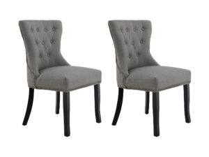 Dining Chair Grey X2 Pr9307 Dining Tables Nz Depot - Nz Depot