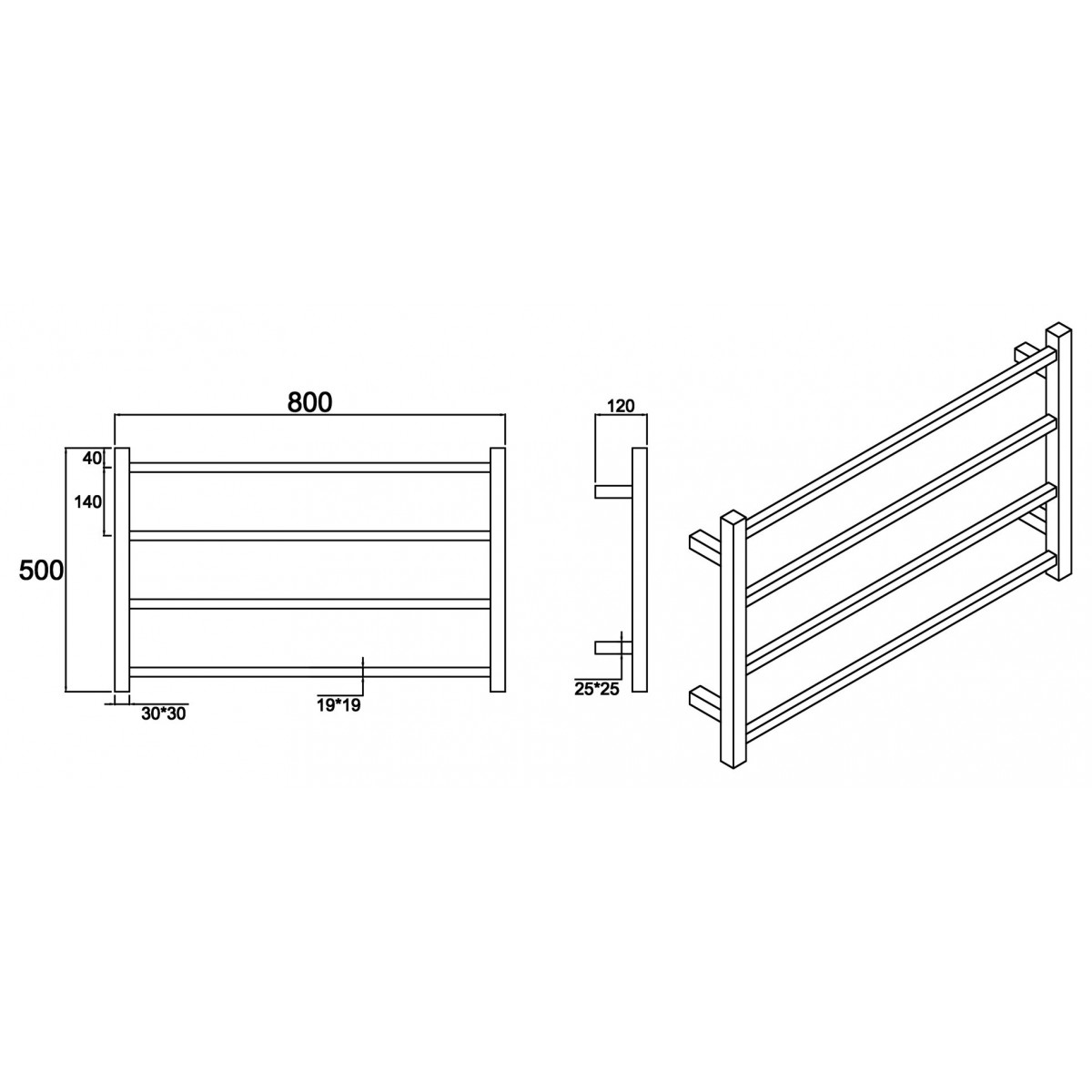 Heated Towel Rail - Nz Depot