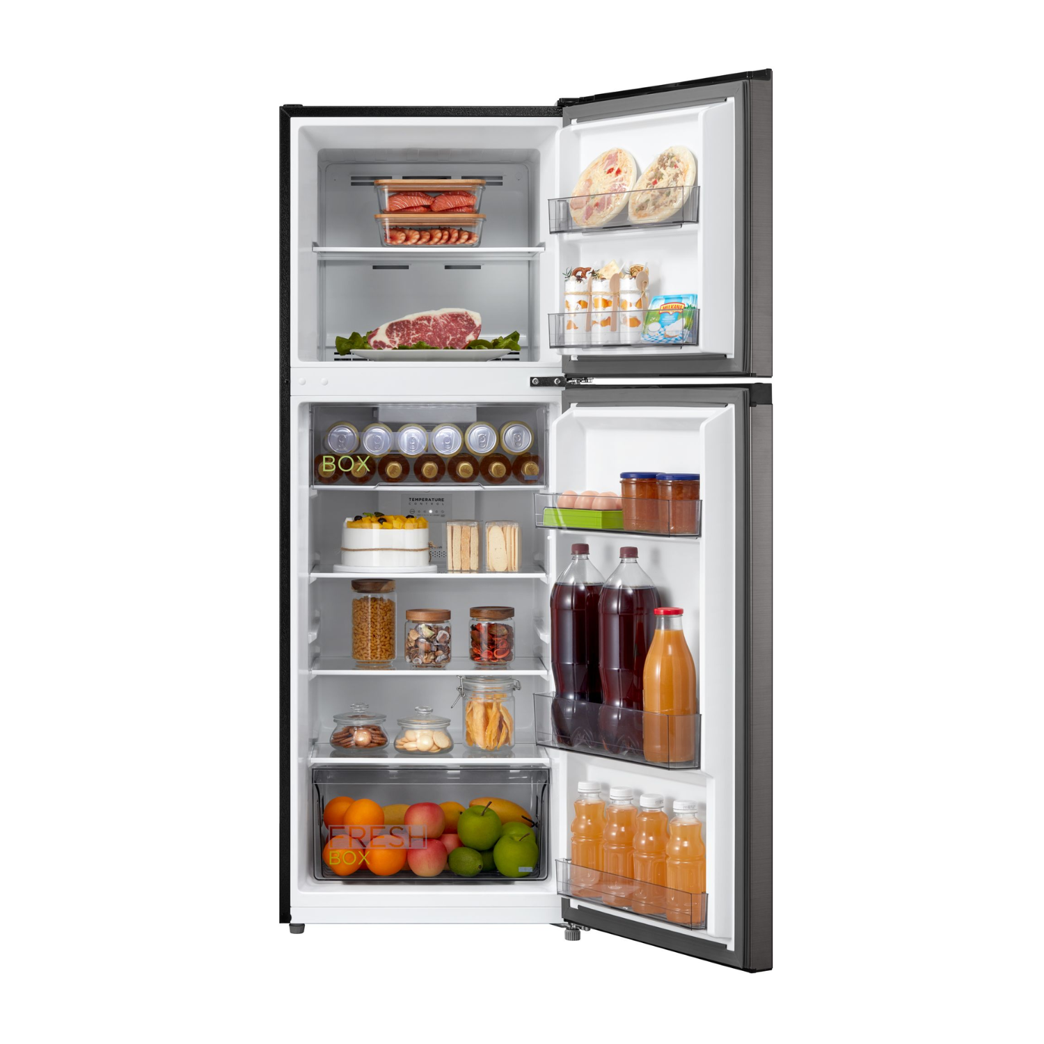 Midea Meet 236L Top Mount Fridge Freezer  3 Years Warranty -Jazz Black - Top Mount Freezers - Mdrt346Mtf28Ap-2 - Nz Depot