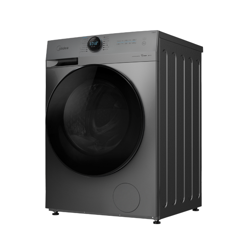 Midea 10.0KG Steam Wash Front Load Titanium Washing Machine With Wi-Fi -  - Titanium Colour - Front Load Washing Machines - MF200W100WB/T-2 - NZ DEPOT