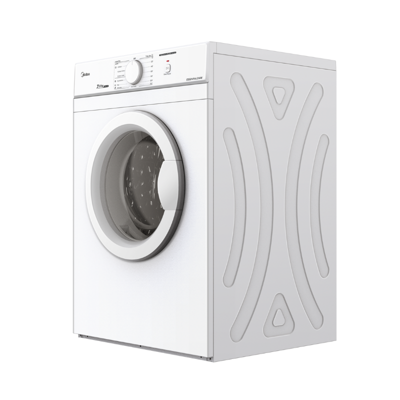 Midea 7Kg Rear Venting Dryer Machine Wall Mounted Or Free-Standing - White Color - Dryers - Mds70-Vr072/A04-Au-2 - Nz Depot