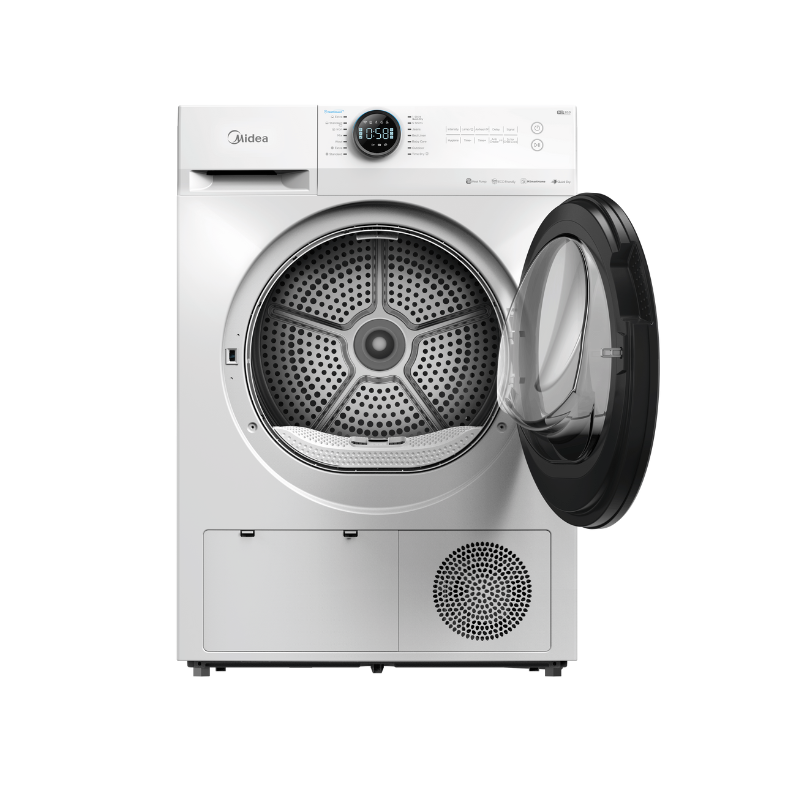 Midea 9Kg Heat Pump Tumble Dryer - Smart Control - White Color - Dryers - Md200H90W/W-2 - Nz Depot