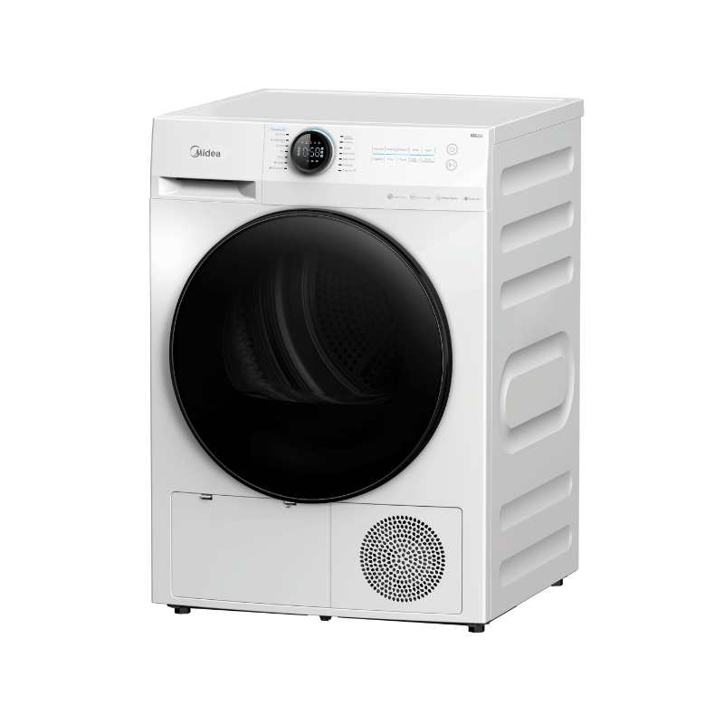 Midea 9Kg Heat Pump Tumble Dryer - Smart Control - White Color - Dryers - Md200H90W/W-3 - Nz Depot