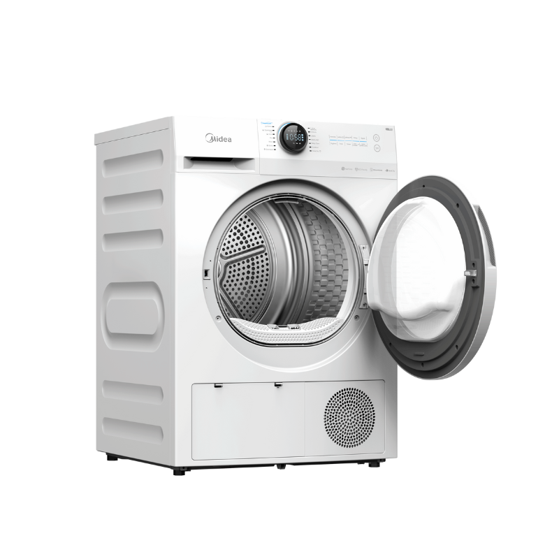 Midea 9Kg Heat Pump Tumble Dryer - Smart Control - White Color - Dryers - Md200H90W/W-4 - Nz Depot