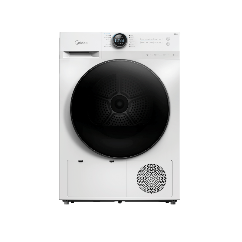 Midea 9Kg Heat Pump Tumble Dryer - Smart Control - White Color - Dryers - Md200H90W/W-1 - Nz Depot