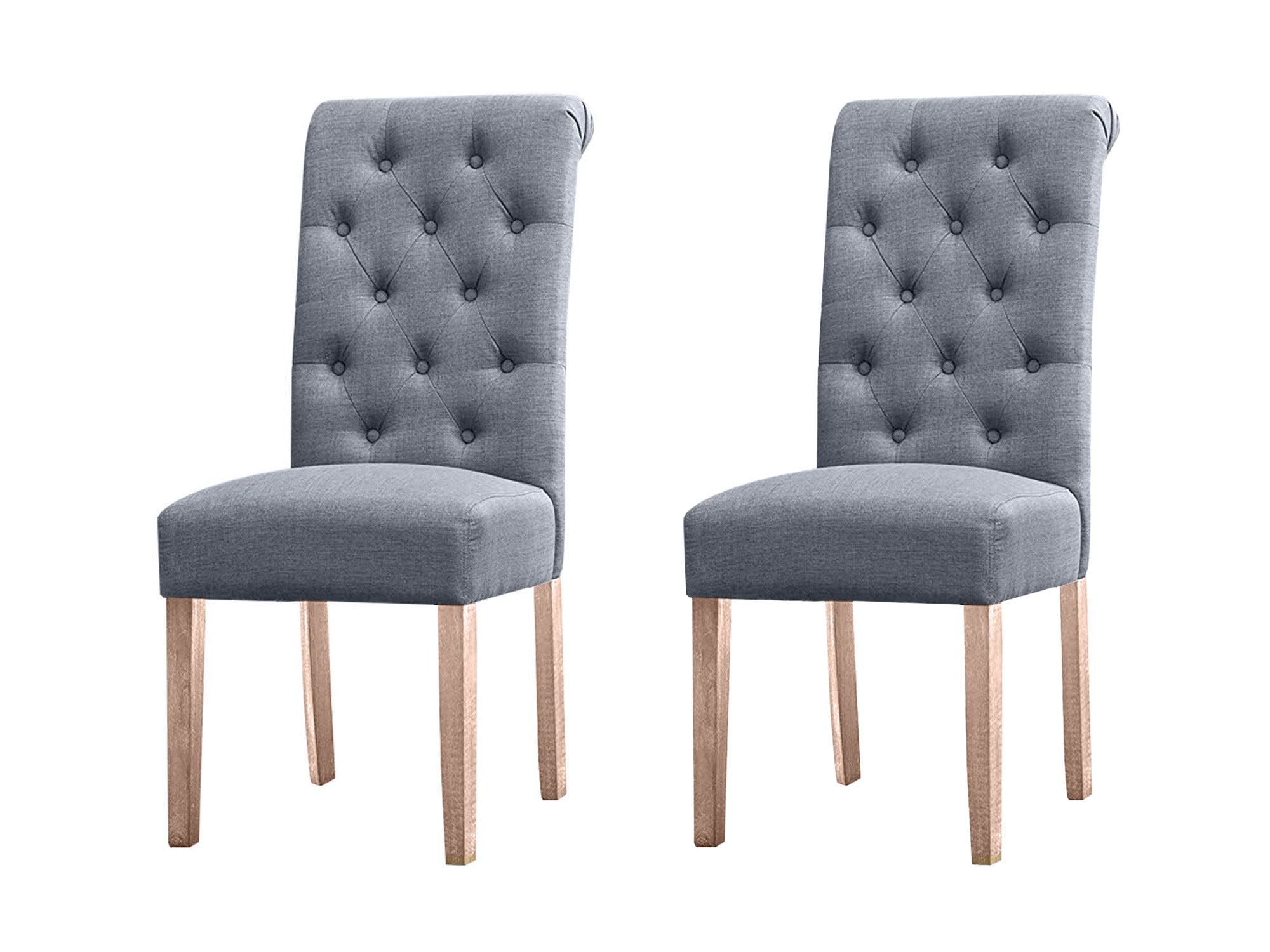 Natalie Dining Chair X2 Linen Grey