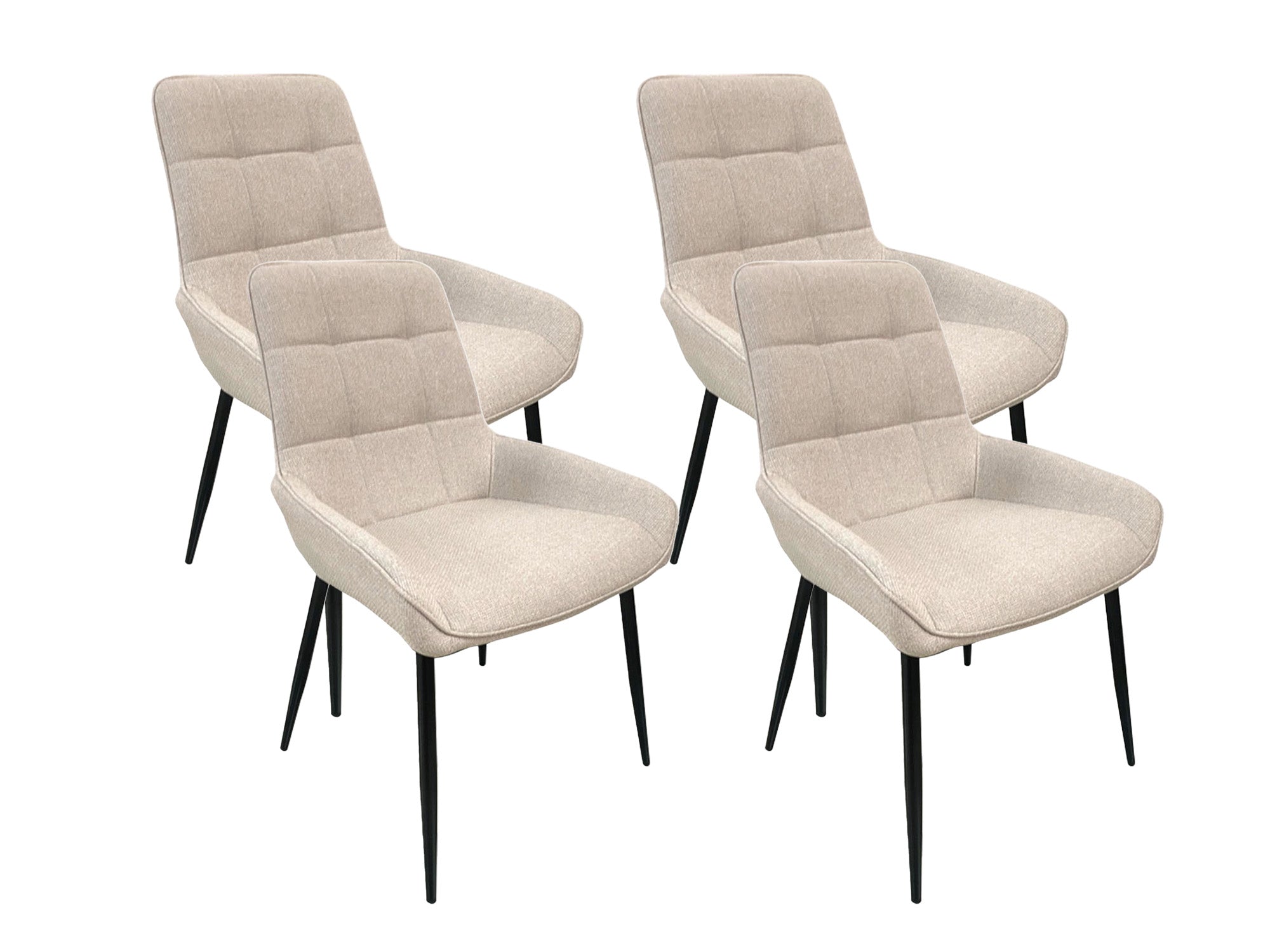 Norren Dining Chair Beige X4