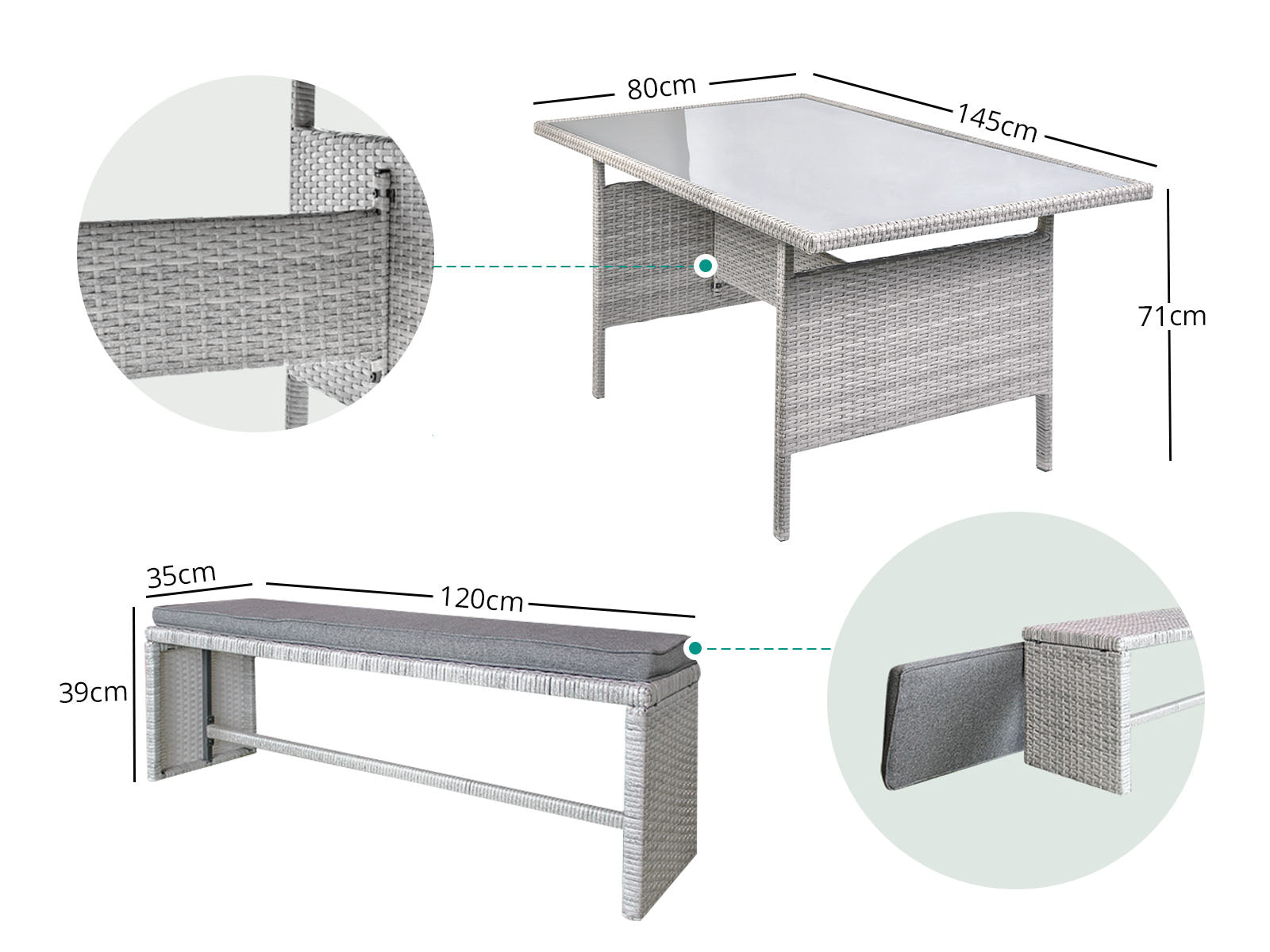 Outdoor Dining Set Pr2845 Outdoor Furniture Nz Depot 10 - Nz Depot