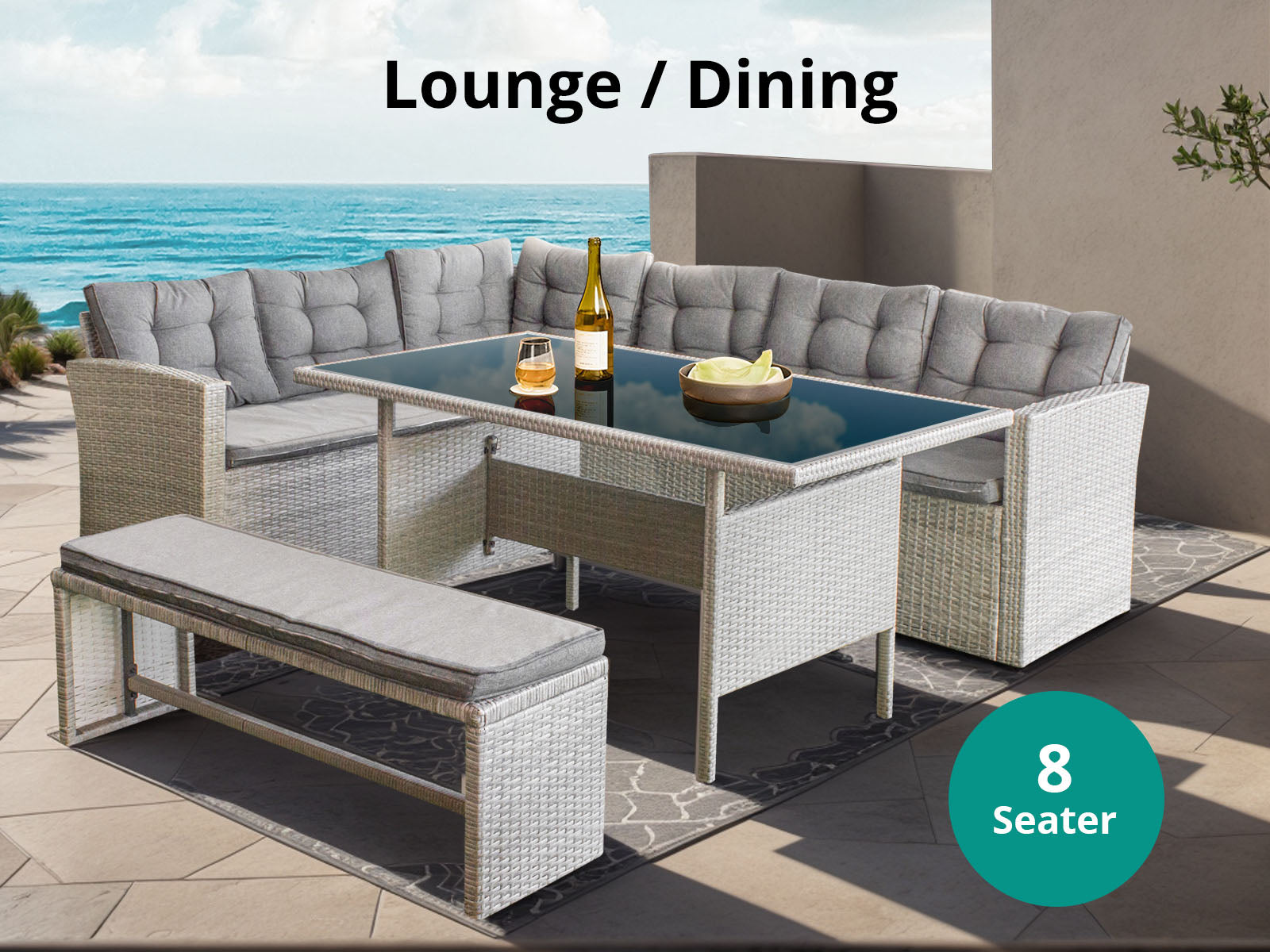 Outdoor Dining Set Pr2845 Outdoor Furniture Nz Depot 8 - Nz Depot