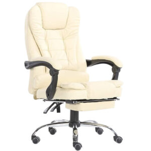 Percy Massage Office Chair PU Beige