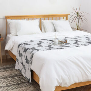 SOGA 1.8m Bed Light Luxury Zebra Vintage Bed Scarf Runner Bedding Tail Pad Flag For Home Hotel Set of 3, Home, Bed Linen, Throws And Blankets, Blankets, ,  - NZ DEPOT 2