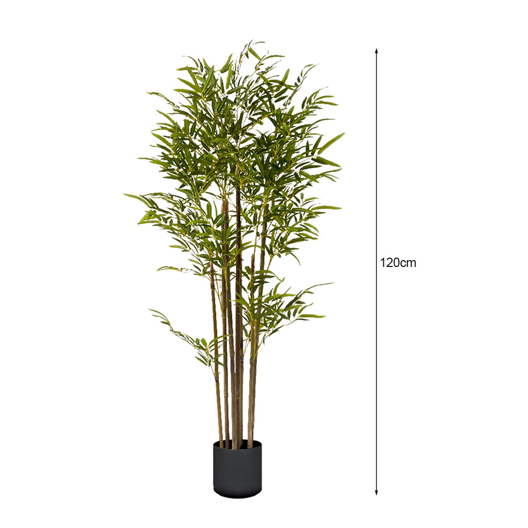 SOGA 120cm Lucky Bamboo Tree Bambusa Vulgaris Artificial Plant w/ 7 Branches Home Accent Decor, Home & Living, Home Decor, Artificial Plants, , ,  - NZ DEPOT 6