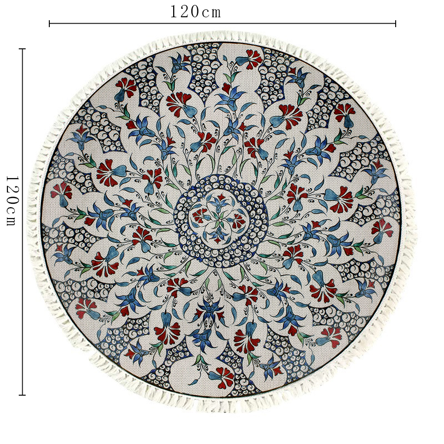 Soga 120Cm Mandala Area Rug For Living Room Lounge, Bedroom, Anti-Slip Doormat, Home Decor, Home &Amp; Living, Home Decor, Rugs, Shaggy Rugs, ,  - Nz Depot 6