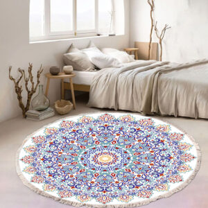 SOGA 120cm Mandala Area Rug for Living Room Lounge, Bedroom, Anti-slip Doormat, Home Decor, Home & Living, Home Decor, Rugs, Shaggy Rugs, ,  - NZ DEPOT 2