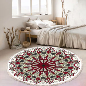 SOGA 120cm Mandala Modern Ethnic Tassel Print Anti-slip Doormat, Home Decor, Home & Living, Home Decor, Rugs, Shaggy Rugs, ,  - NZ DEPOT 2