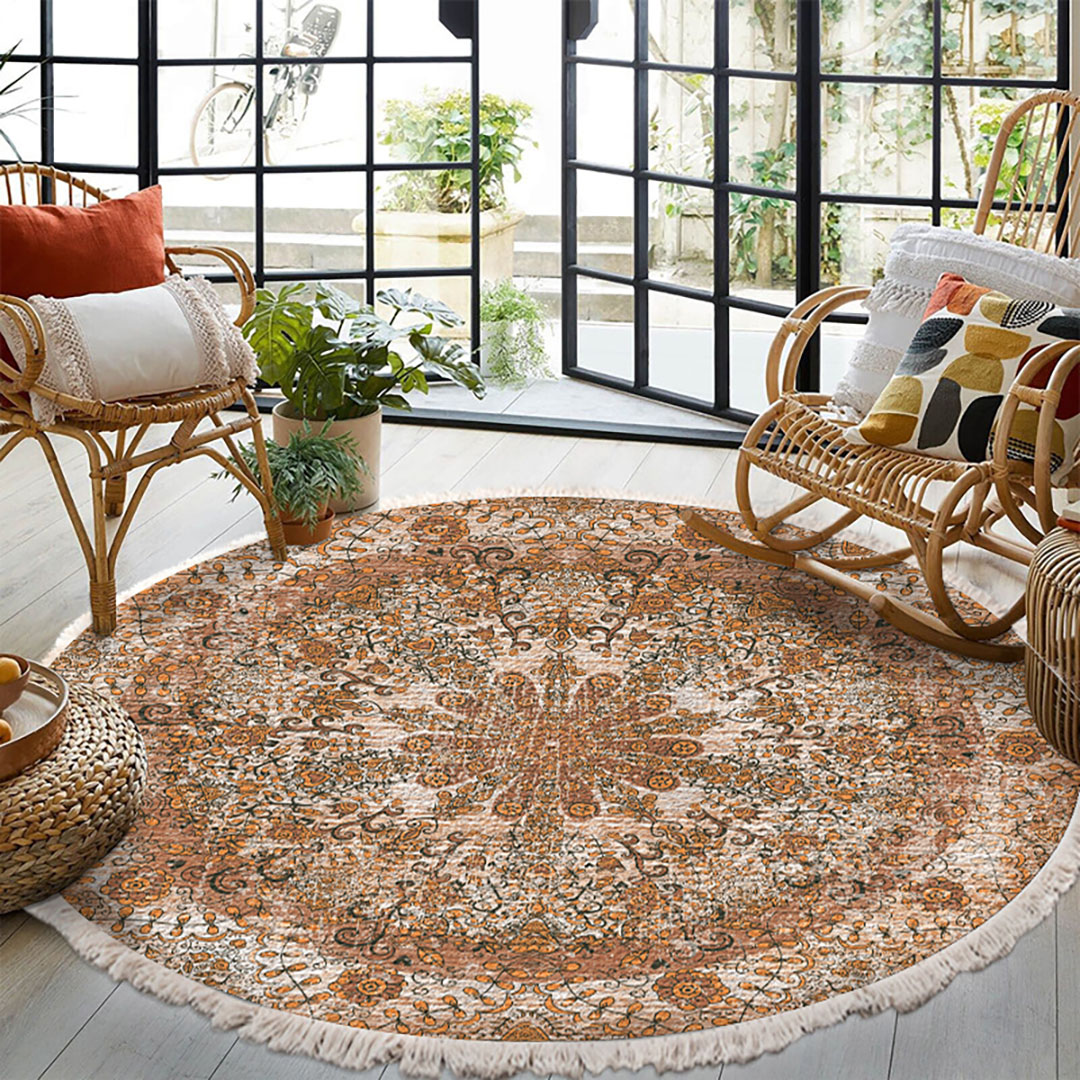 Soga 120Cm Mandala Pattern Circle Area Rugs For Living Room Lounge, Anti-Slip Doormat, Home Decor, Home &Amp; Living, Home Decor, Rugs, Shaggy Rugs, ,  - Nz Depot 2