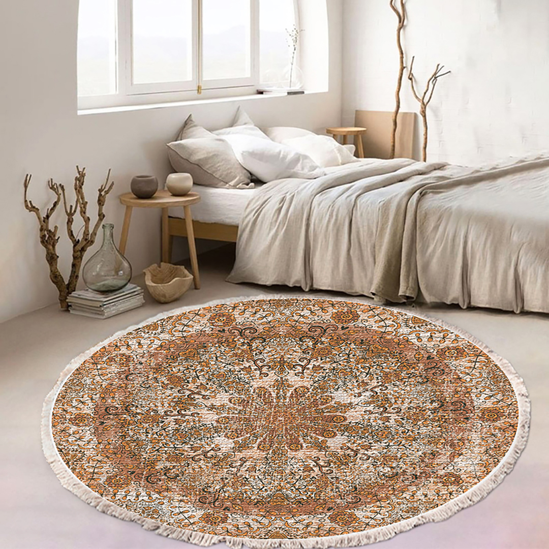 Soga 120Cm Mandala Pattern Circle Area Rugs For Living Room Lounge, Anti-Slip Doormat, Home Decor, Home &Amp; Living, Home Decor, Rugs, Shaggy Rugs, ,  - Nz Depot 3