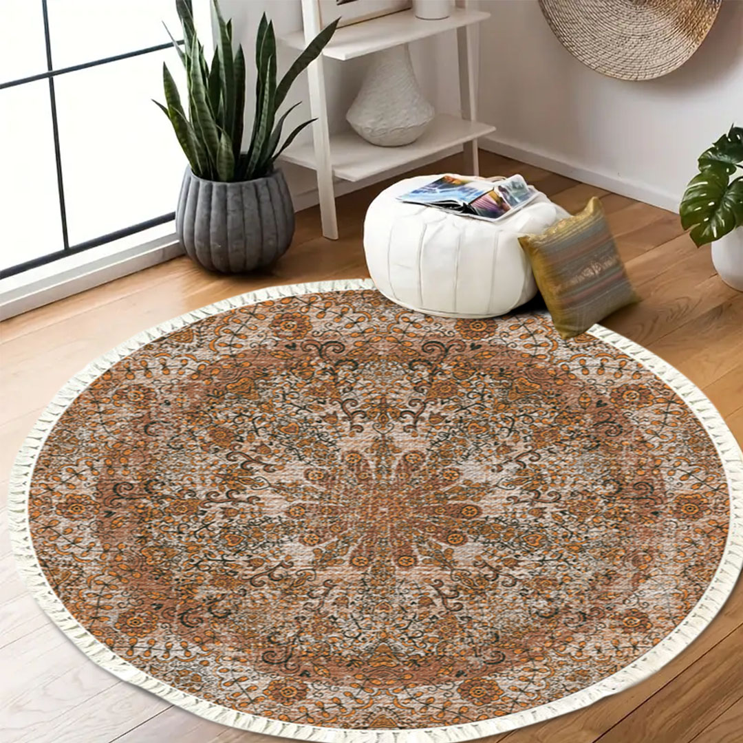 Soga 120Cm Mandala Pattern Circle Area Rugs For Living Room Lounge, Anti-Slip Doormat, Home Decor, Home &Amp; Living, Home Decor, Rugs, Shaggy Rugs, ,  - Nz Depot 7