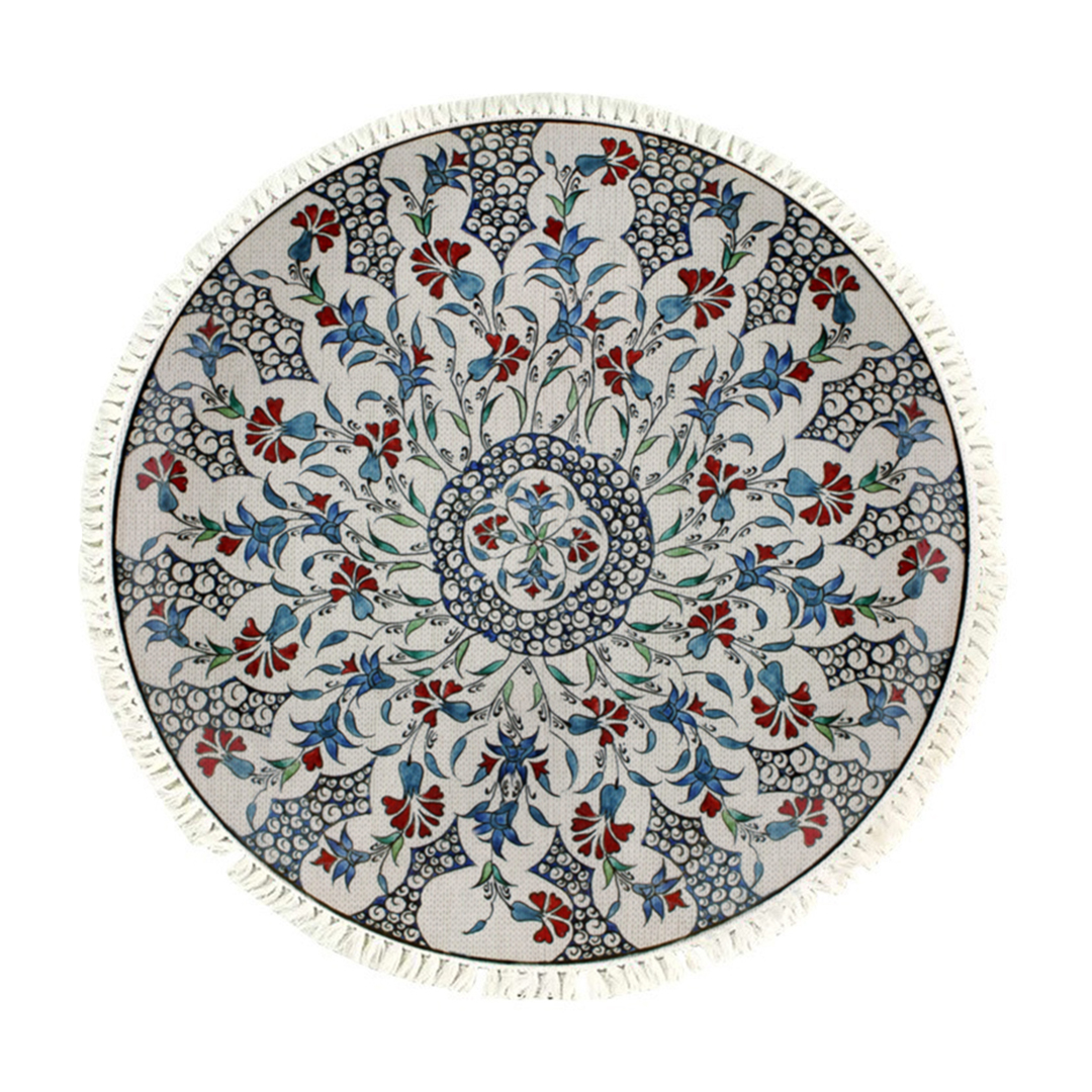 Soga 120Cm Mandala Round Area Thick Anti-Slip Doormat, Home Decor, Home &Amp; Living, Home Decor, Rugs, Shaggy Rugs, ,  - Nz Depot 1