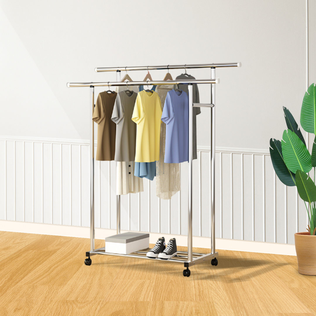 Soga 120Cm Stainless Steel Floor-Standing Clothes Rack - Durable And Space-Saving Laundry Organizer, Home &Amp; Living, Laundry, Drying Racks, , ,  - Nz Depot 4