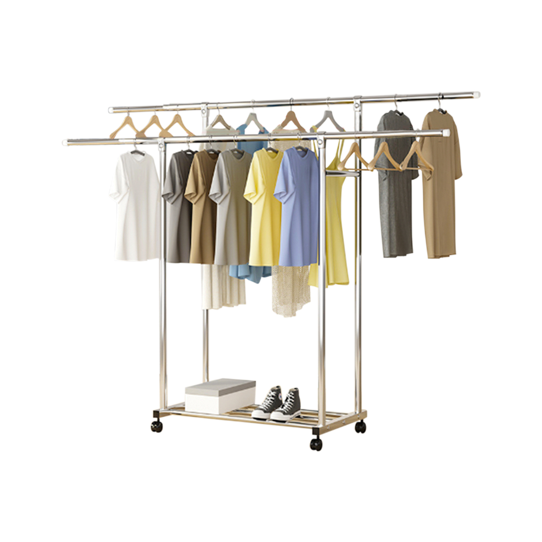 Soga 120Cm Stainless Steel Floor-Standing Clothes Rack - Durable And Space-Saving Laundry Organizer, Home &Amp; Living, Laundry, Drying Racks, , ,  - Nz Depot 3