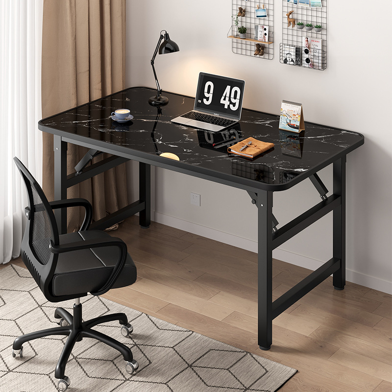 Soga 120X60Cm Black Foldable Computer Study Table Easy Assembly Desk No Chair, Furniture, Living Room Furniture, Tables, , ,  - Nz Depot 2