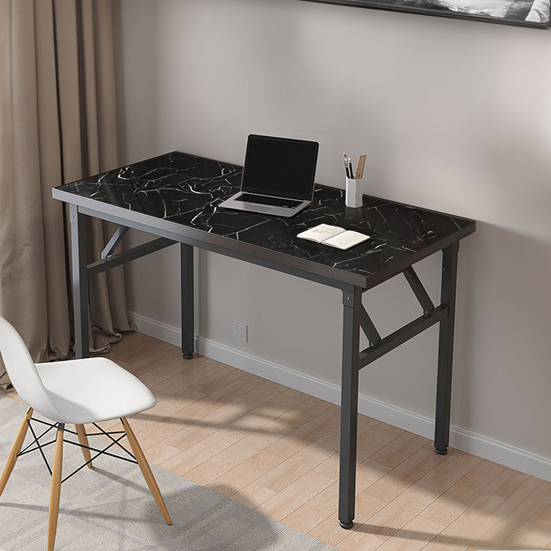 Soga 120X60Cm Black Foldable Computer Study Table Easy Assembly Desk No Chair, Furniture, Living Room Furniture, Tables, , ,  - Nz Depot 6