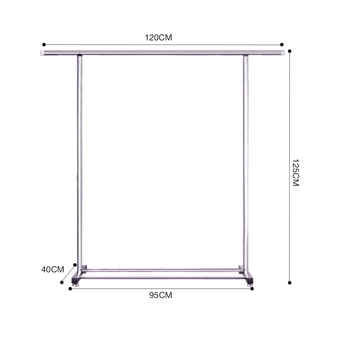 Soga 125Cm Stainless Steel Floor-Standing Clothes Rack - Durable And Space-Saving Laundry Organizer, Home &Amp; Living, Laundry, Drying Racks, , ,  - Nz Depot 2