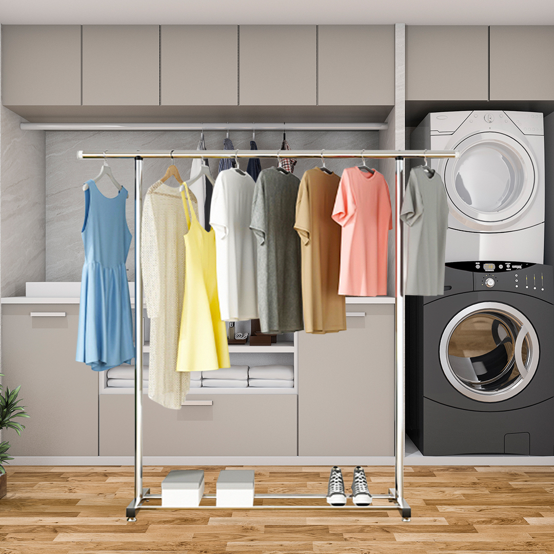 Soga 125Cm Stainless Steel Floor-Standing Clothes Rack - Durable And Space-Saving Laundry Organizer, Home &Amp; Living, Laundry, Drying Racks, , ,  - Nz Depot 5