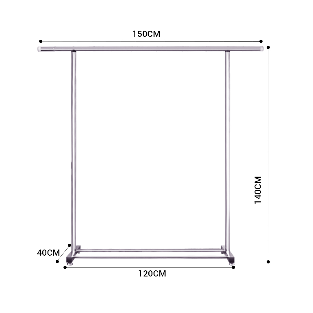 Soga 150Cm Stainless Steel Floor-Standing Clothes Rack - Durable And Space-Saving Laundry Organizer, Home &Amp; Living, Laundry, Drying Racks, , ,  - Nz Depot 2