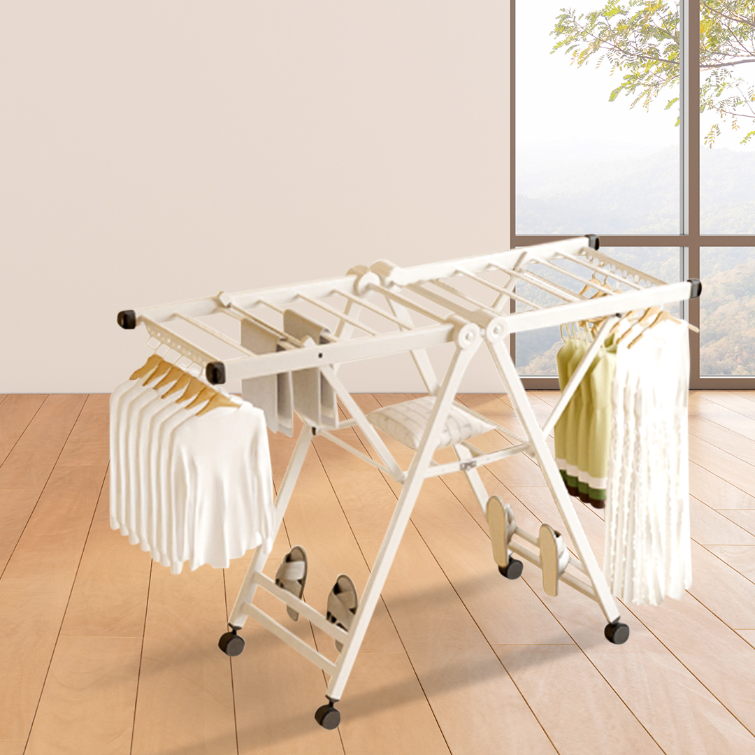 SOGA 160cm Portable Wing Shape Clothes Drying Rack Foldable Space-Saving Laundry Holder, Home & Living, Laundry, Drying Racks, , ,  - NZ DEPOT 7