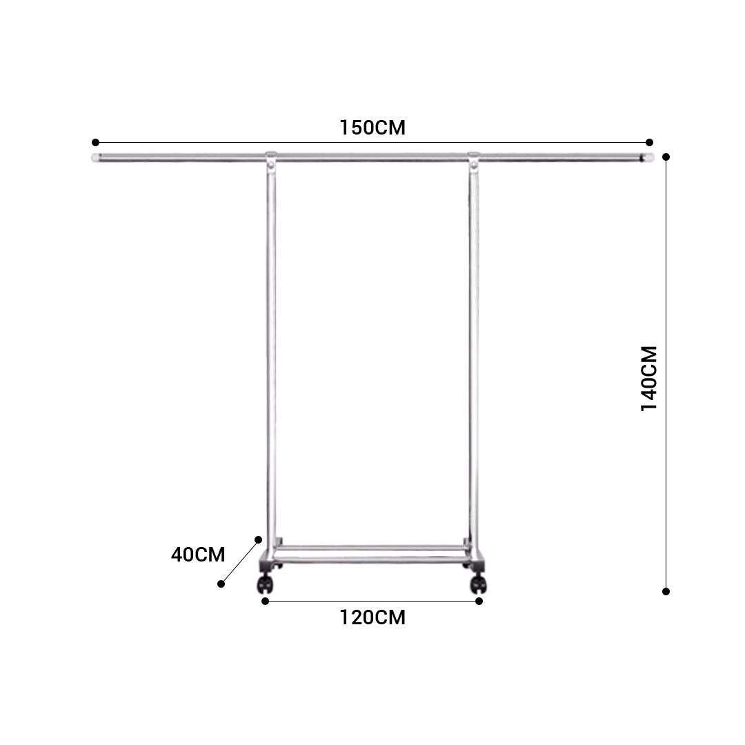 Soga 180Cm Stainless Steel Floor-Standing Clothes Rack - Durable And Space-Saving Laundry Organizer, Home &Amp; Living, Laundry, Drying Racks, , ,  - Nz Depot 2