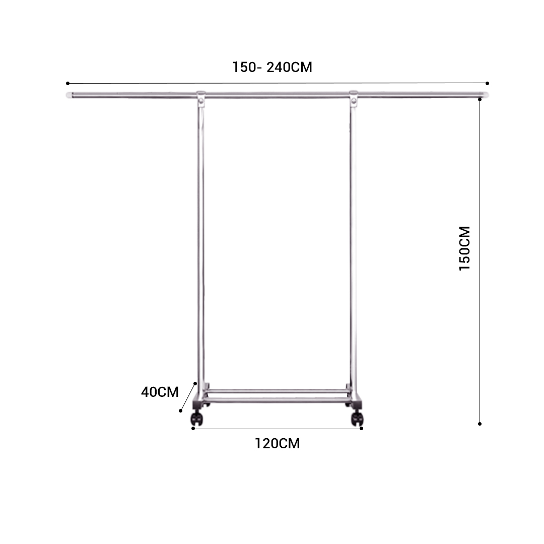 Soga 180Cm Stainless Steel Floor-Standing Clothes Rack - Durable And Space-Saving Laundry Organizer, Home &Amp; Living, Laundry, Drying Racks, , ,  - Nz Depot 3