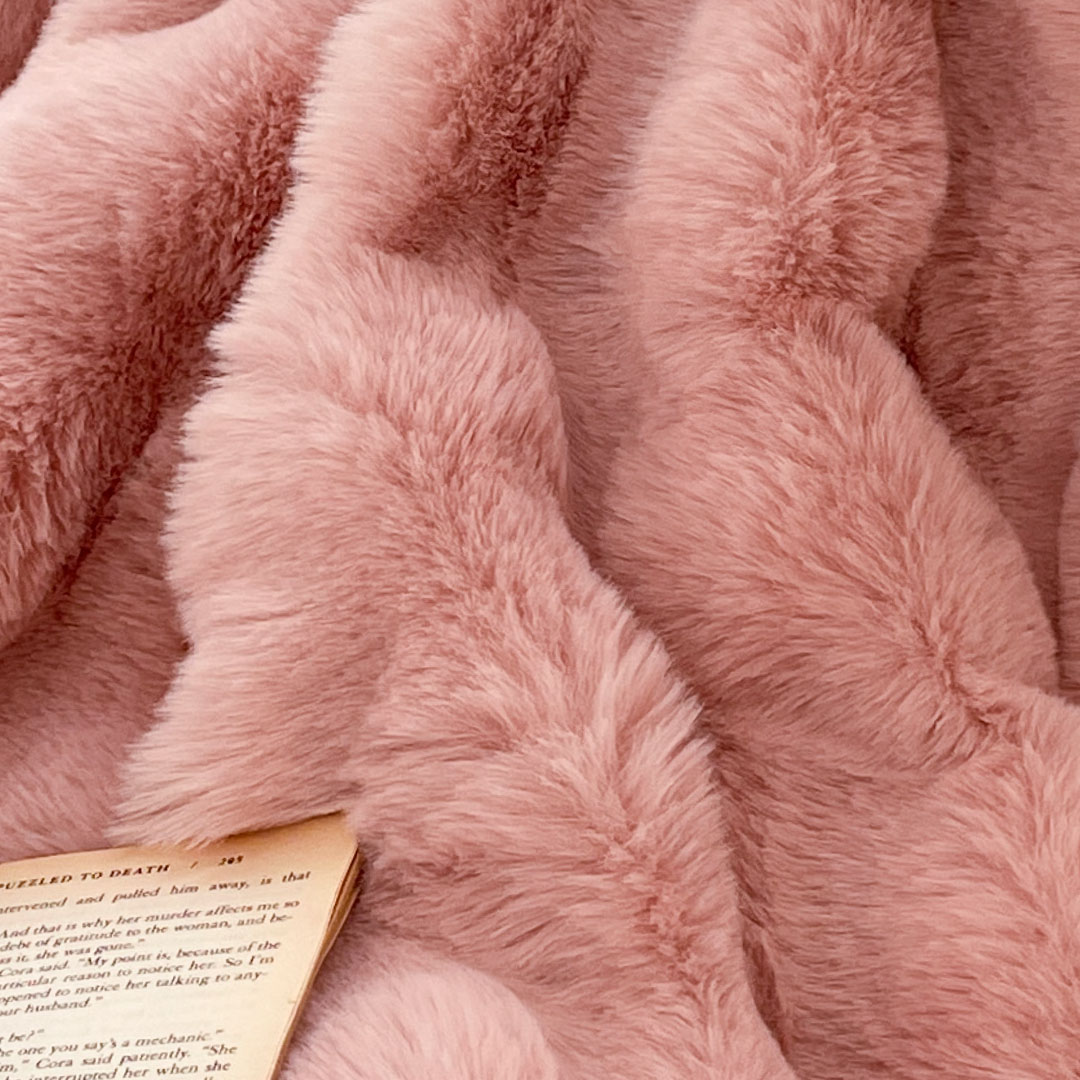 Soga 200Cm Pink Fur Fuzzy Super Soft And Cozy Fluffy Throw Blanket, Home, Bed Linen, Throws And Blankets, Blankets, ,  - Nz Depot 6