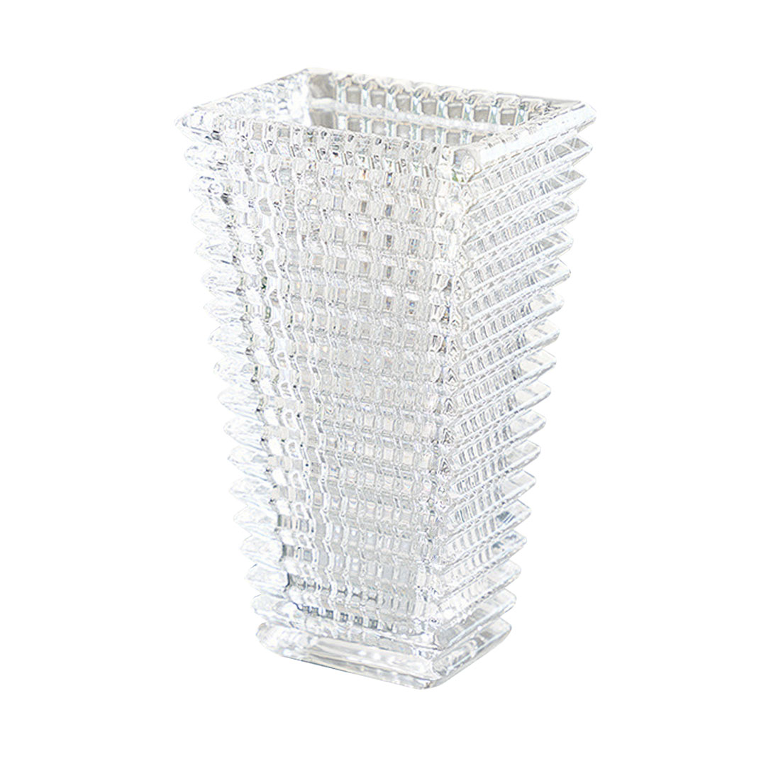 Soga 22.5Cm Handcrafted Clear Glass Vase, Classic Design For Home Decor, Home &Amp; Living, Home Decor, Vases, , ,  - Nz Depot 1