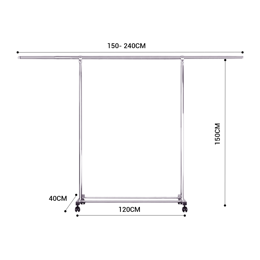 Soga 240Cm Stainless Steel Floor-Standing Clothes Rack - Durable And Space-Saving Laundry Organizer, Home &Amp; Living, Laundry, Drying Racks, , ,  - Nz Depot 2