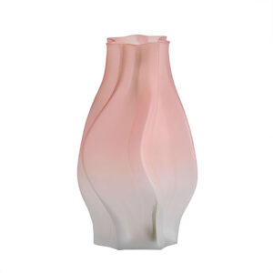 SOGA 25cm Pink Glass Vase Art Blown Hand Flower Tall Vintage Art Vases, Home & Living, Home Decor, Vases, , ,  - NZ DEPOT 1