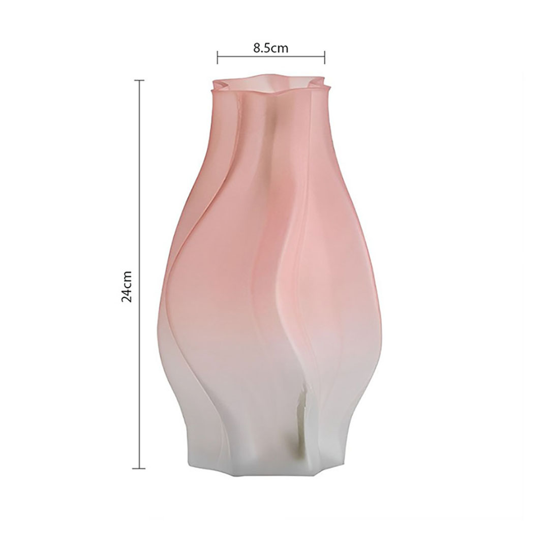 Soga 25Cm Pink Glass Vase Art Blown Hand Flower Tall Vintage Art Vases, Home &Amp; Living, Home Decor, Vases, , ,  - Nz Depot 5