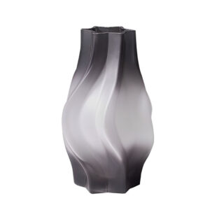 SOGA 26cm Glass Vase Grey with Beautiful glass Bubble Texture Art Vases, Home & Living, Home Decor, Vases, , ,  - NZ DEPOT 1