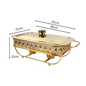 SOGA 2L Lace Dining Stove Cooking Appliance with Gold Color Kitchen Essential, Furniture | Kitchen & Dining Room Furniture| Buffets, Sideboards & Kitchen Islands, , , , ,  - NZ DEPOT 2