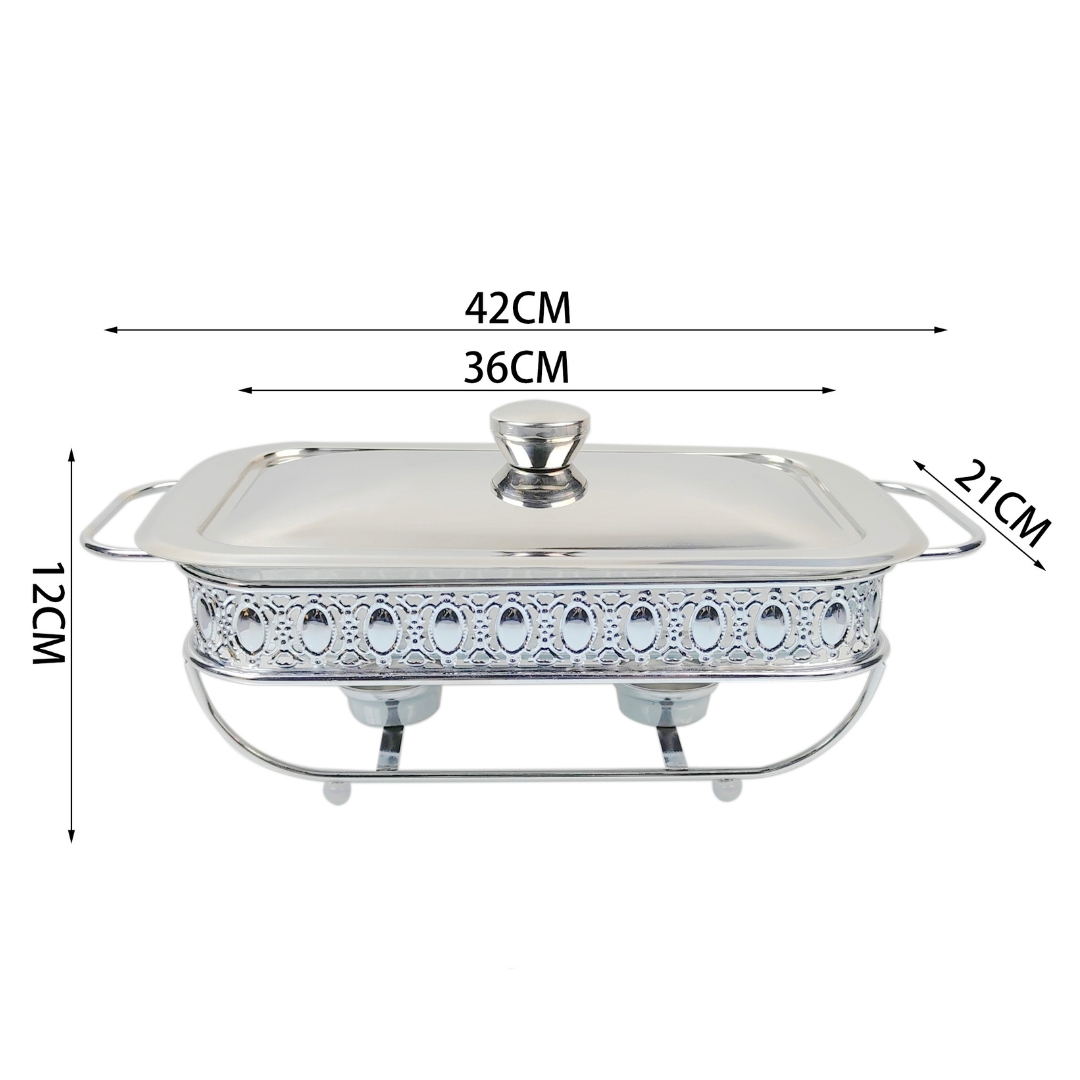 Soga 2L Lace Edge Dining Stove Silver Color Portable Dining Cooking Appliance For Kitchen Essential, Furniture | Kitchen &Amp; Dining Room Furniture| Buffets, Sideboards &Amp; Kitchen Islands, , , , ,  - Nz Depot 2